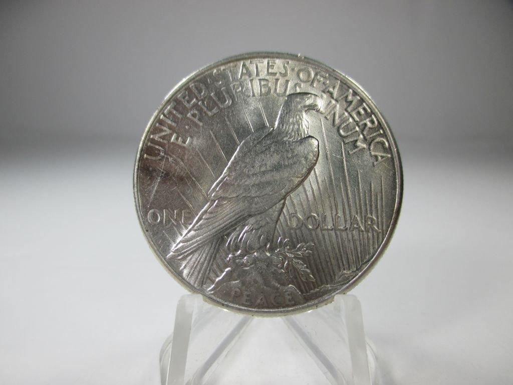 jr-26 Gem BU 1934-P Peace Silver Dollar. Full mint luster and strong details on this RARE coin.