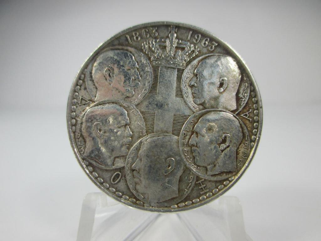 t-*10 1963 Greece Silver 30 Drachmai 14.98 Grams