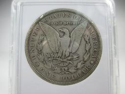 jr-15 VF+ 1901-P Morgan Silver Dollar.