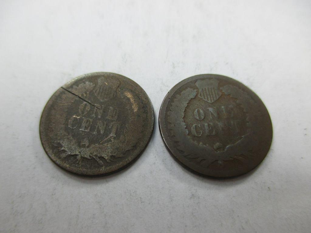 t-278 1874 1886 Indian Head Cents. Lower Grade