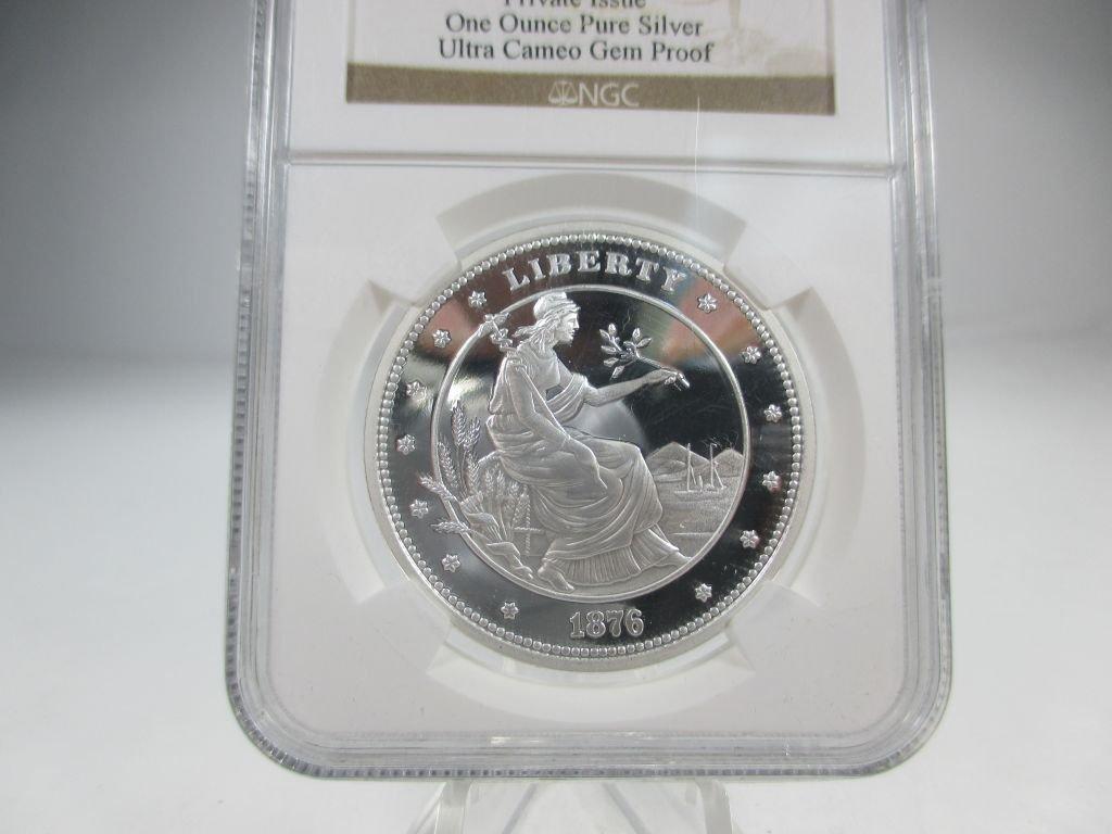 jr-10 2014 George T Morgan Proposed design $100 Union. 1oz 999 Pure Silver. Comes with original Smit