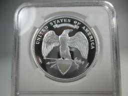 jr-10 2014 George T Morgan Proposed design $100 Union. 1oz 999 Pure Silver. Comes with original Smit