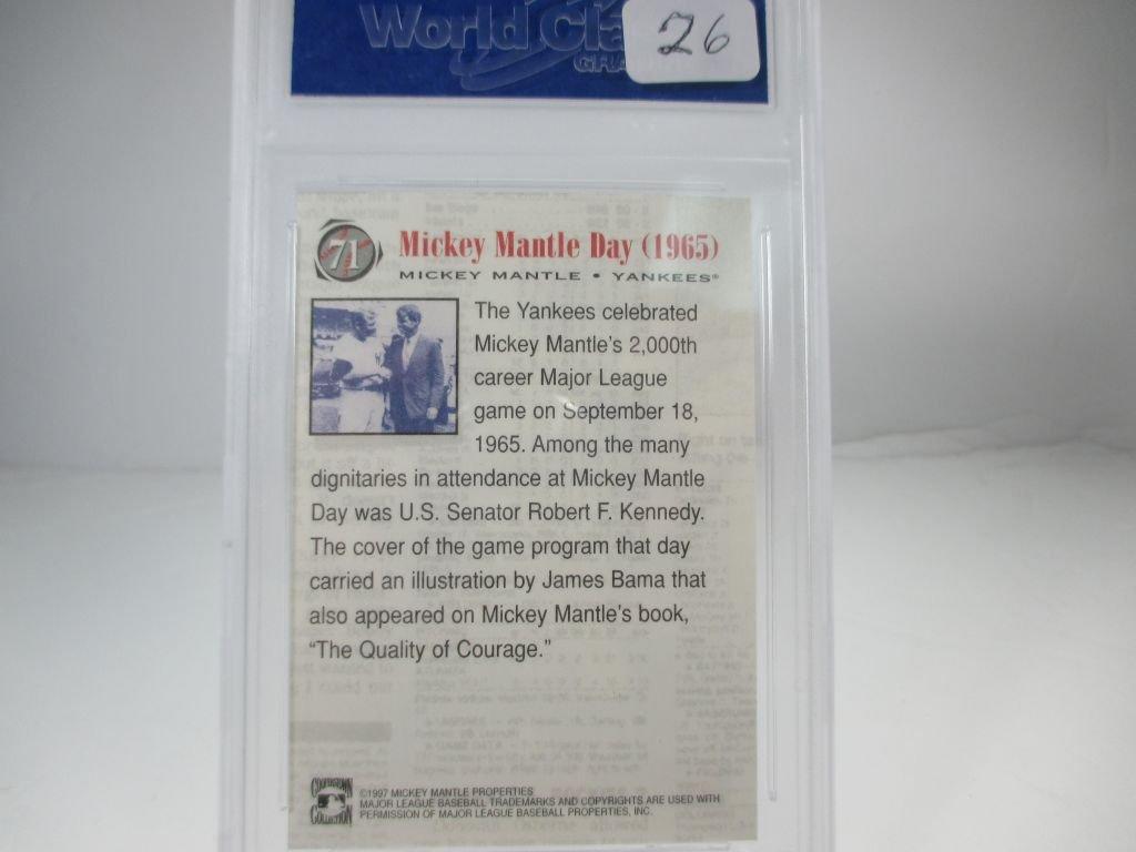 WCG GEM MT 10. 1997 Scoreboard #71 Mickey Mantle. Shoe box collection