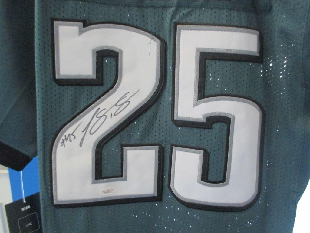 LeSean McCoy Autographed Philadelphia Eagles Jersey with COA. Mint condition piece with bright reada