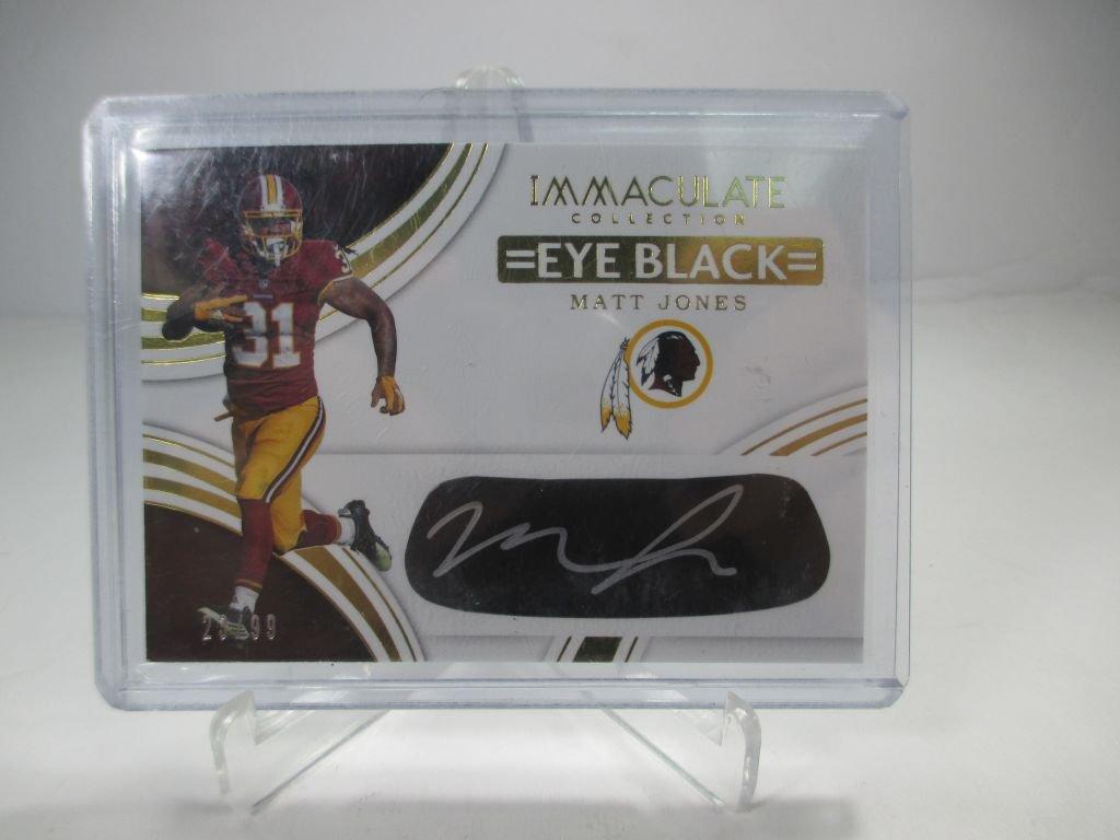 jr-34 PANINI Immaculate Collection Matt Jones Signed Eye Black  Limited Edition number 23/99