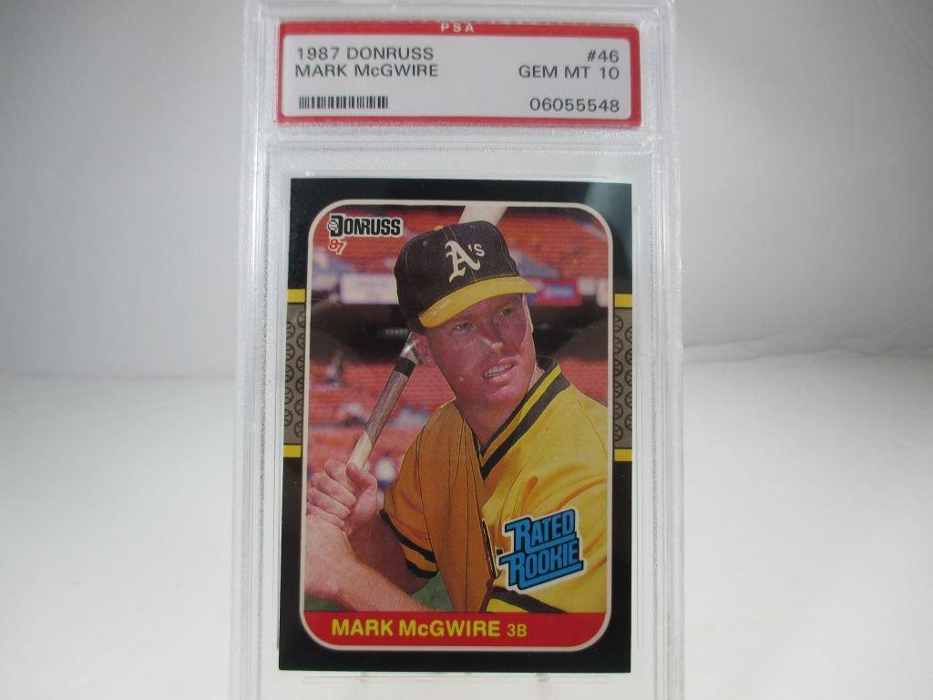 PSA GEM MT 10 1987 Donruss Mark McGwire ROOKIE Card