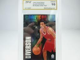 MGS GEM MT 10. 1996 Score Board Allen Iverson #5 Rookie of the Year.