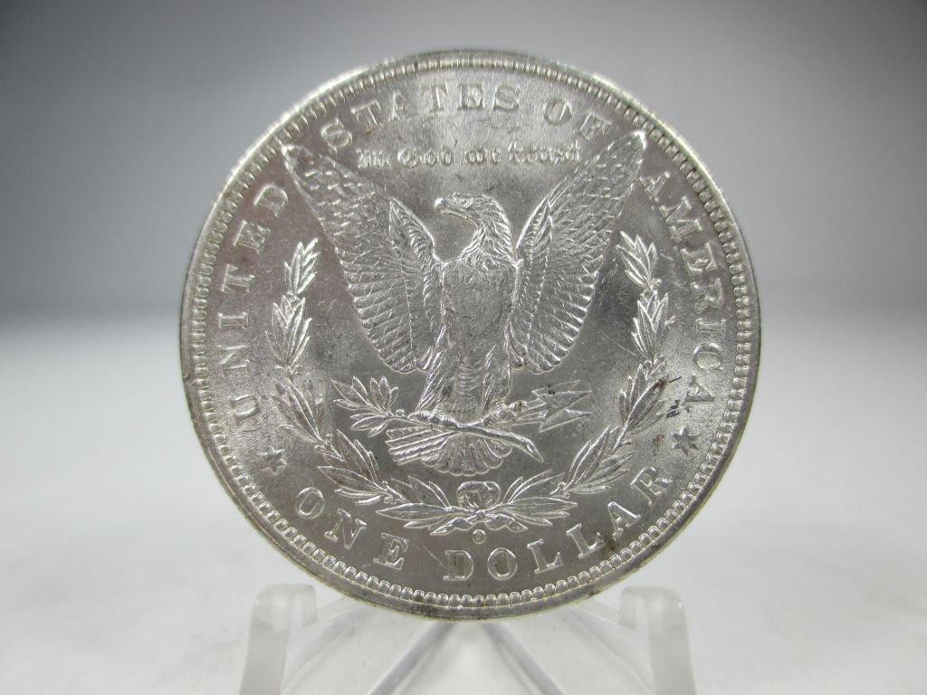 v-18 GEM BU 1880-0 Morgan Silver Dollar. Better Date