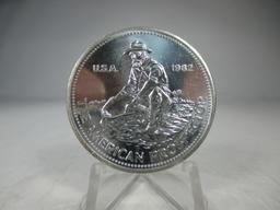 jr-2 1982 1oz Engelhard Prospector round.