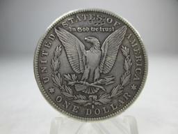 v-23 1890-S Morgan Silver Dollar VF Condition