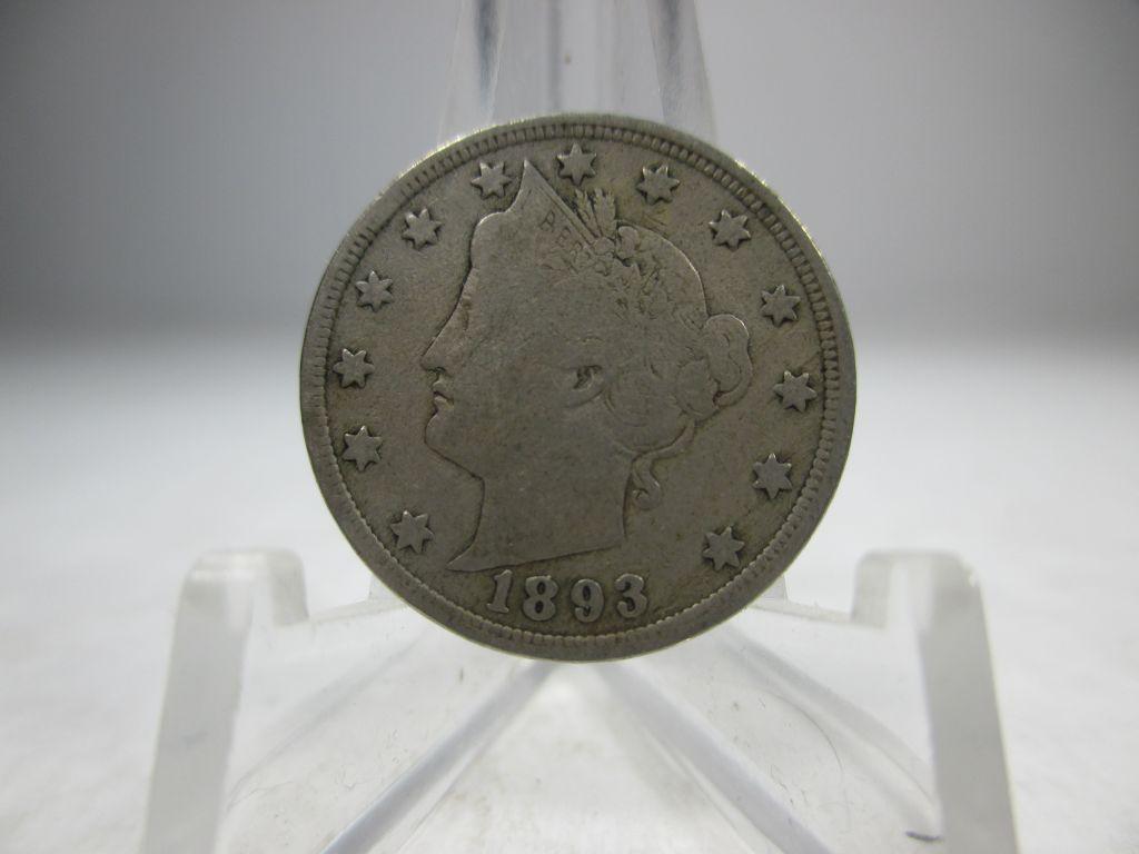 v-31 Fine 1893 US V-Nickle