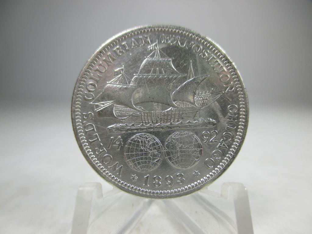 t-32 1893 Columbian Expo Silver Half Dollar