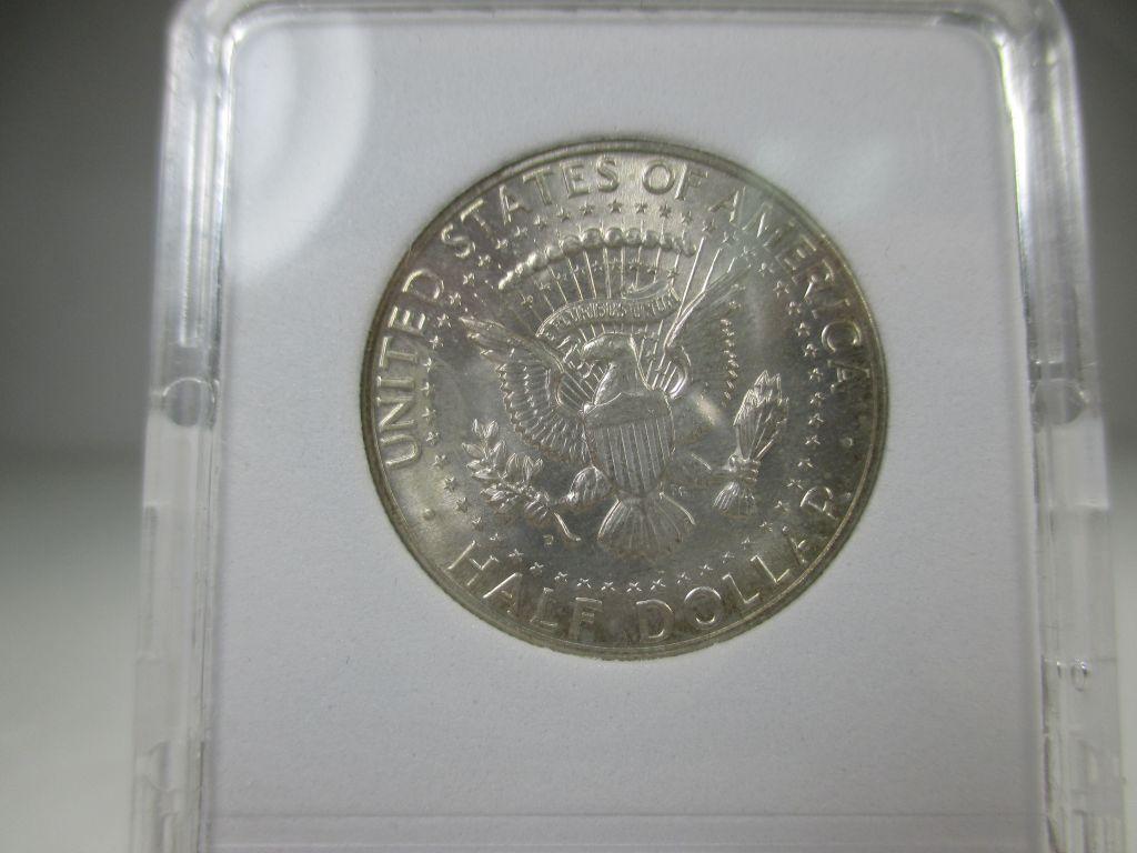 g-107 GEM  BU 1964-D Kennedy 90% Silver Half Dollar