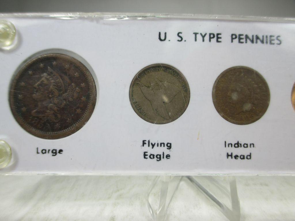 g-2 US Penny Type Coin Set in capitol plastic holder