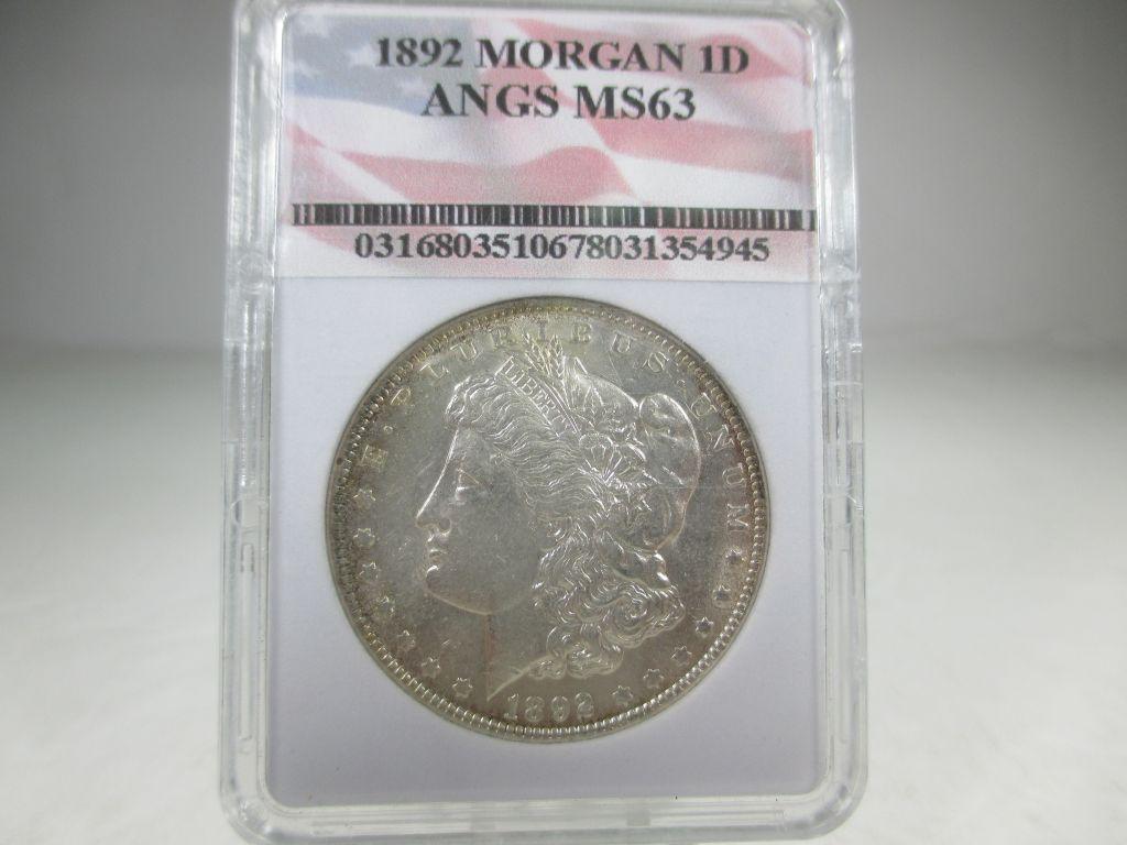 t-53 1892-P Morgan Silver Dollar