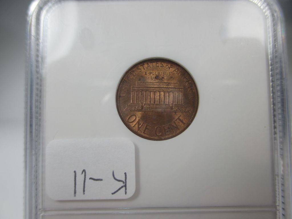 k-11 2000 Wide AM Lincoln Cent. NGC Graded MS-64 RB