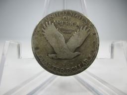 g-12 1929 Standing Liberty Silver Quarter