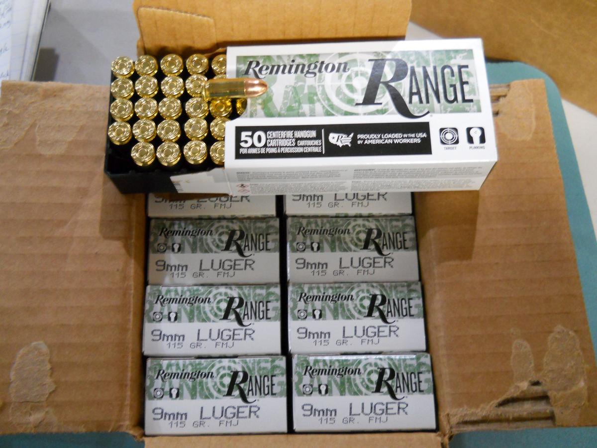 s-16 500 Rounds Remington 9mm 115gr FMJ