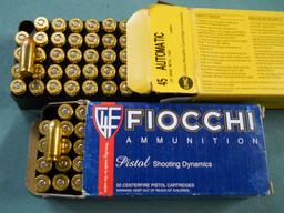 s-5 100 Rounds 45 ACP 230gr FMJ 1x 50 Count Box Fiocchi 1x 50 Count Box UMC