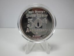 m-1 Vintage Collector 1987 Snow White and The Seven Dwarfs "The Witch" 1 Ounce .999 Silver Round Ser