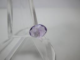 t-21 9mm x 6mm Amethyst Oval Cut Gemstone 100% Natural IGA Tested