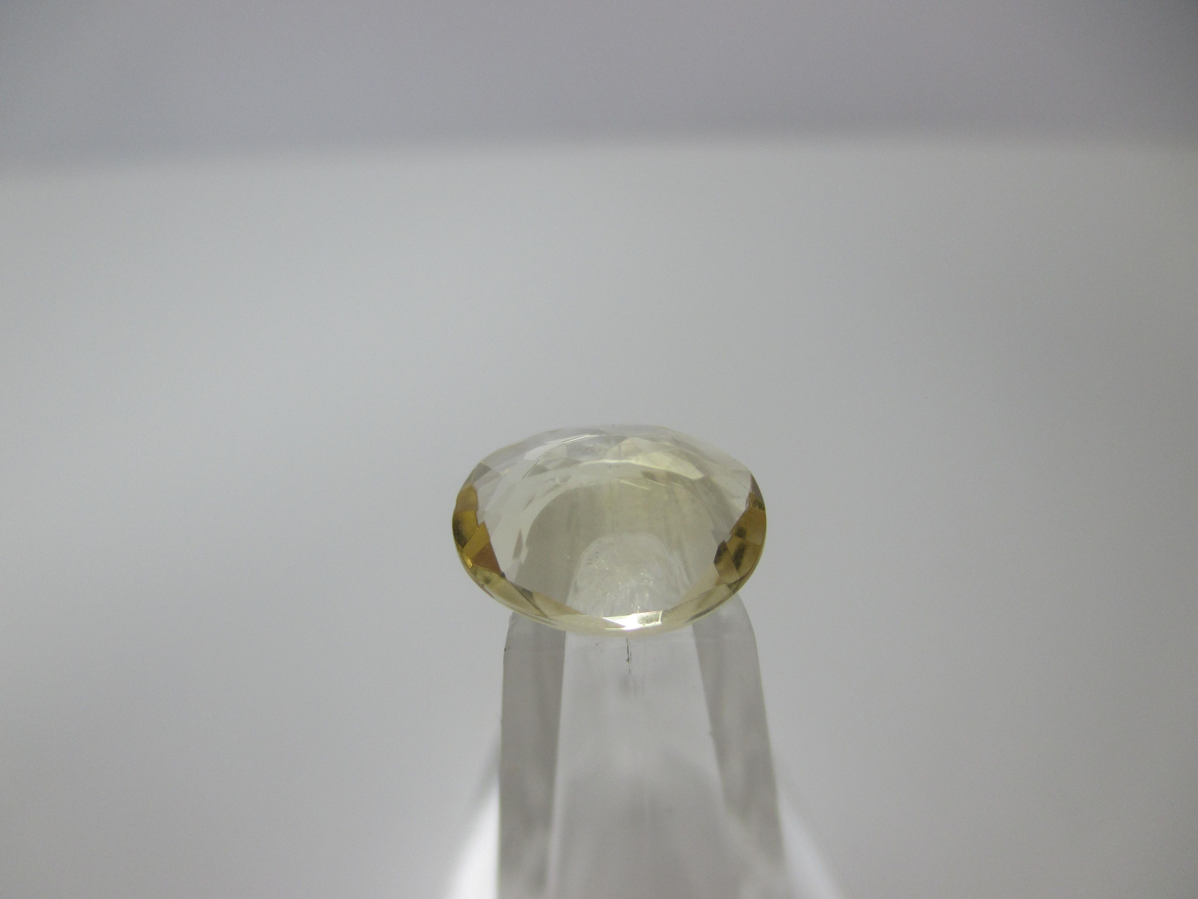 t-25 11mm x 8mm Lemon Citrine Oval Cut Gemstone 100% Natural IGA Tested