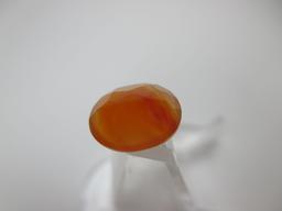 t-7 6mm x 9mm Carnelian Oval Cut Gemstone 100% Natural IGA Tested