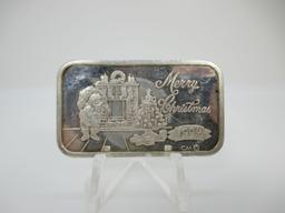 t-26 1994 "Merry Christmas" 1 Ounce .999 Silver Bar