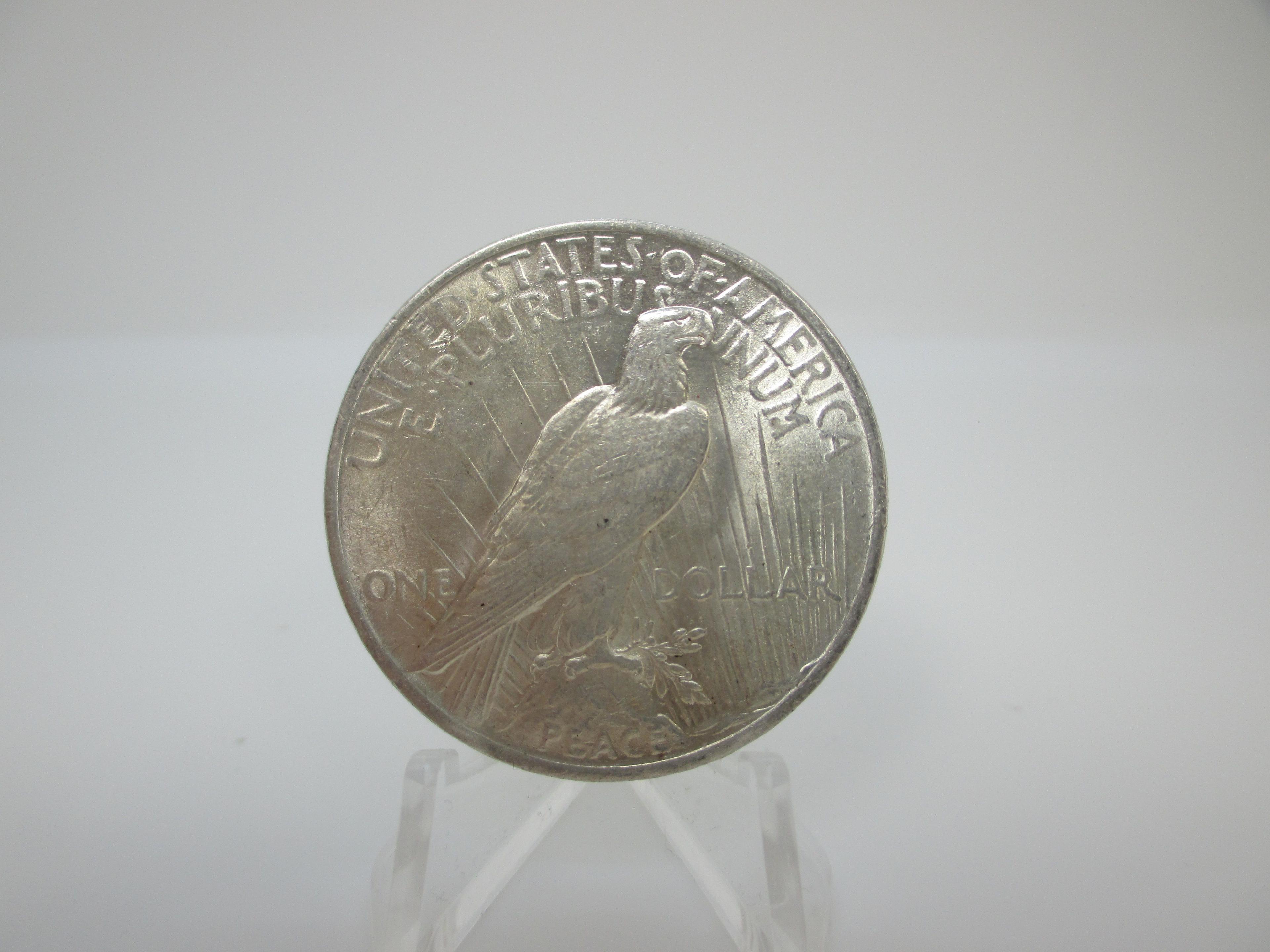 t-14 AU/UNC 1923 Peace Silver Dollar