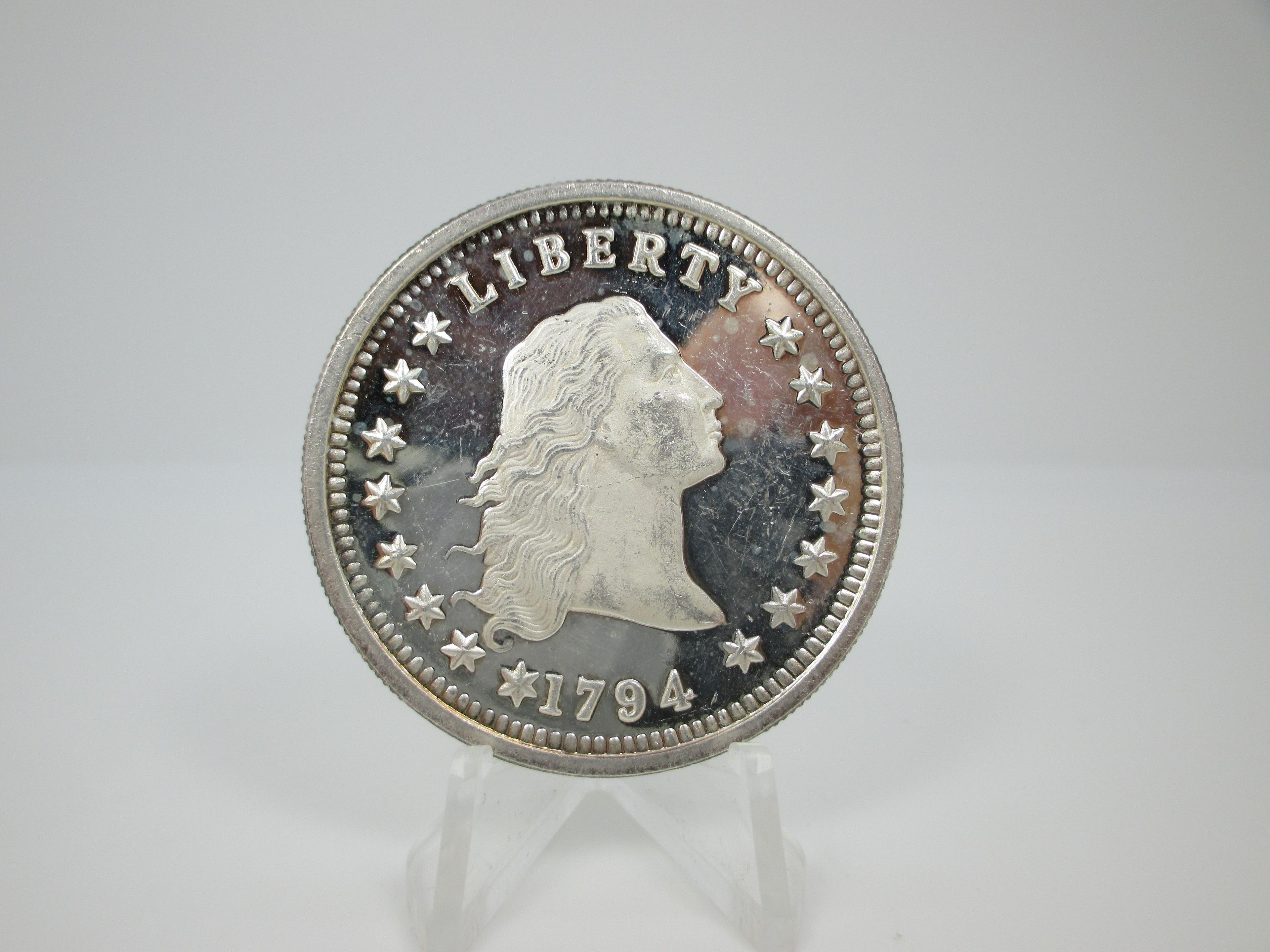 t-2 1794 Braided Hair $1 2 Ounce silver Round. Copy