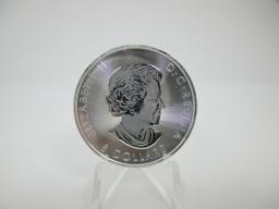 t-9 2019 Canada Bison 1 and 1/4 Ounce Silver Round