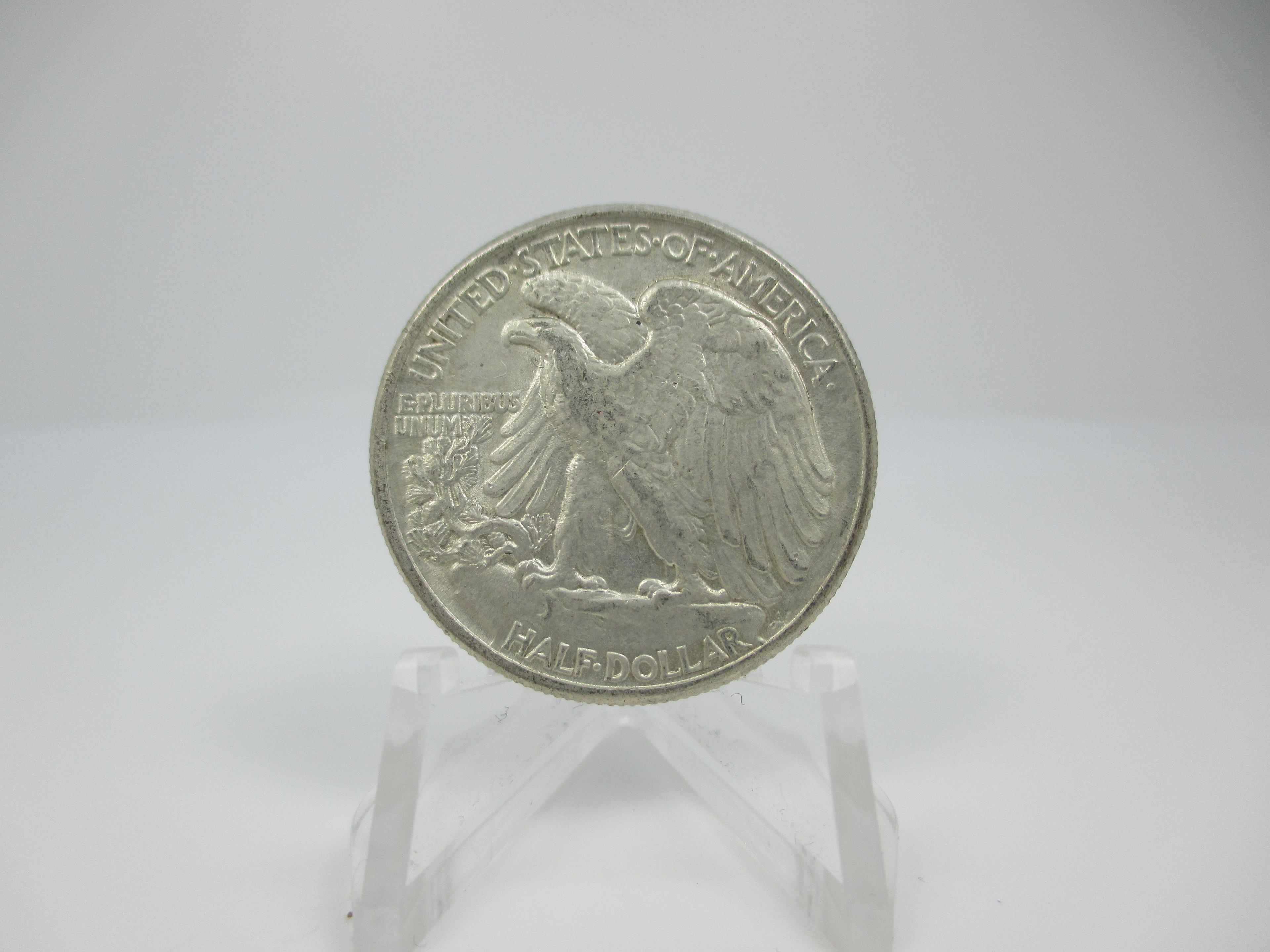 t-24 AU 58 1944 Walking Liberty Silver Half Dollar