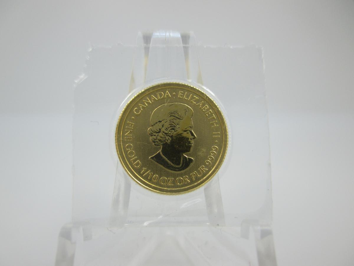 t-4 2015 Canada Special Forces 1/10 Ounce .9999 Gold Round