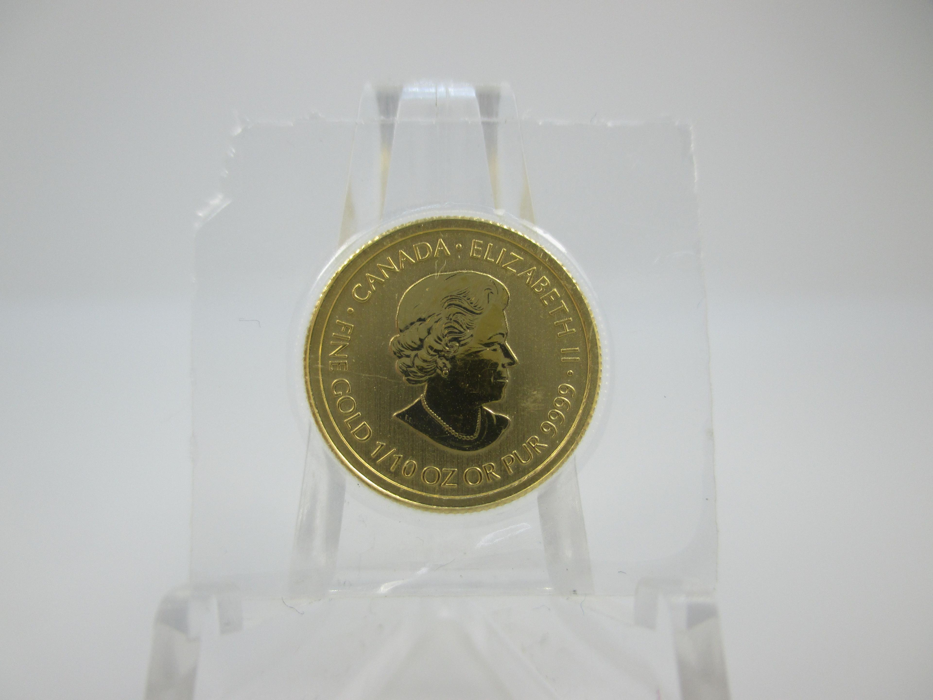 t-4 2015 Canada Special Forces 1/10 Ounce .9999 Gold Round