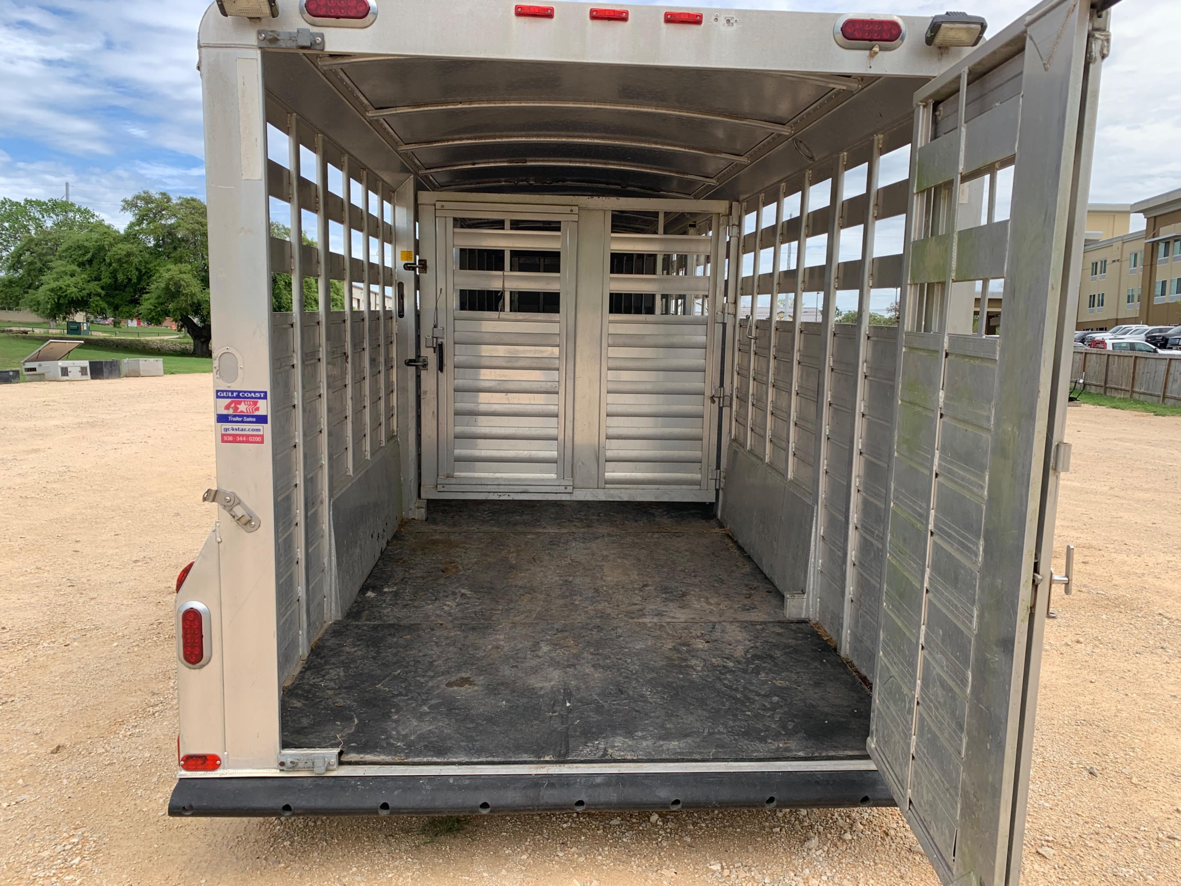 2008 4-Stare 24' x 7' Aluminum Gooseneck Stock Trailer