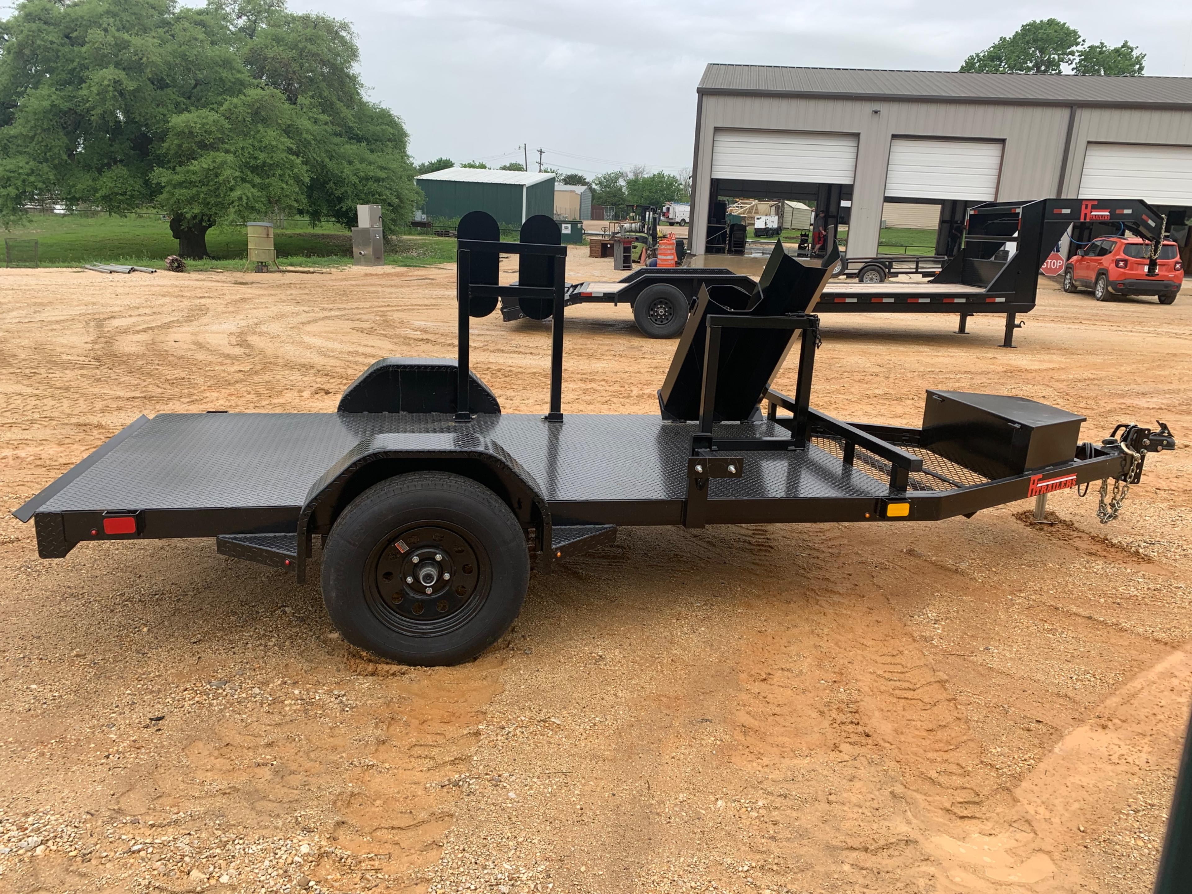 New HT 5' x 10' Welding Trailer W/ Bottle Holders & Lead Rack