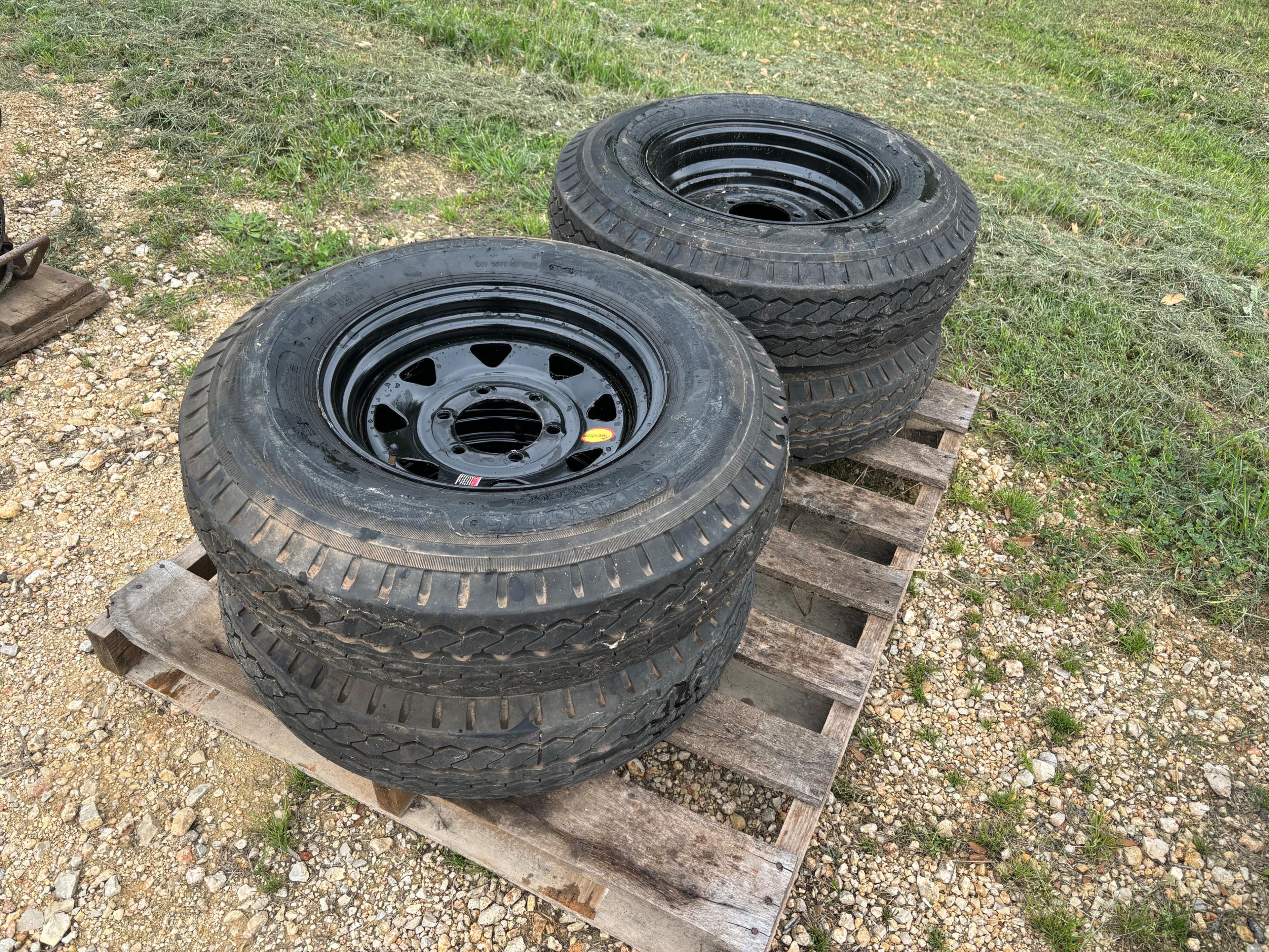 4 New Trailer Tires & Rims