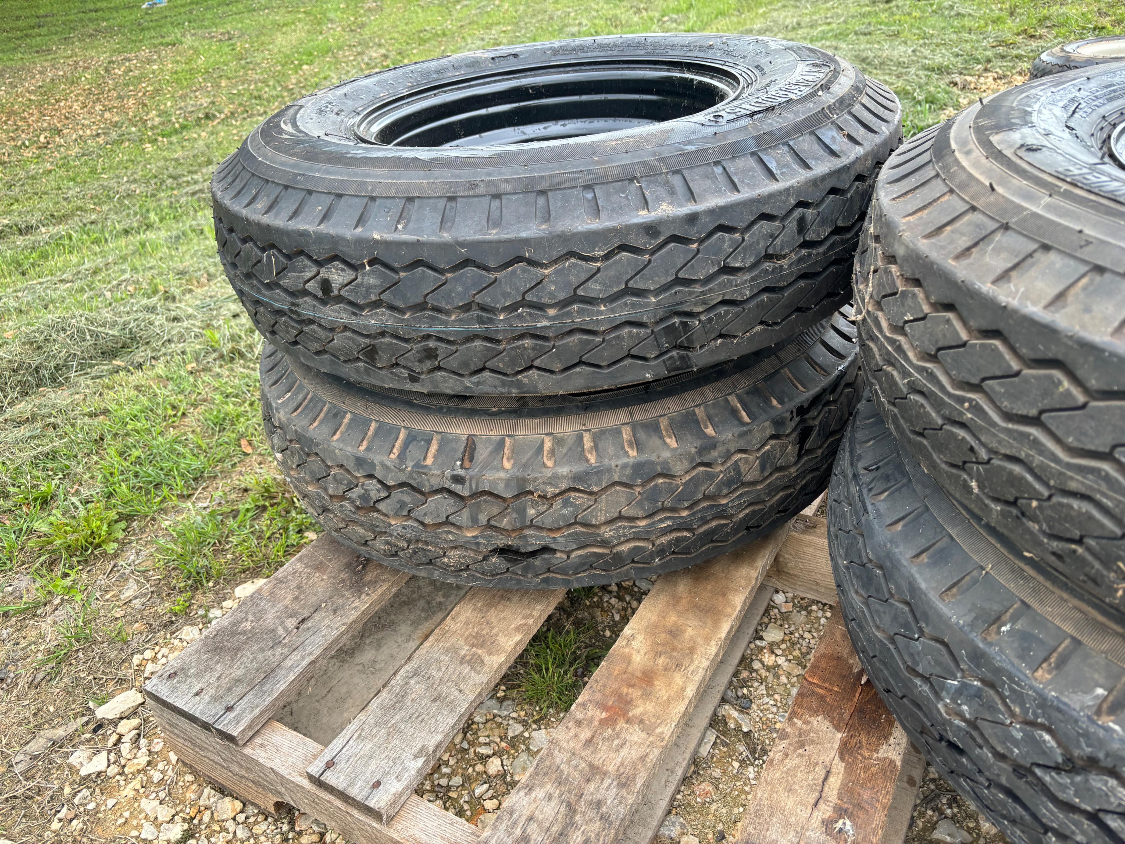 4 New Trailer Tires & Rims