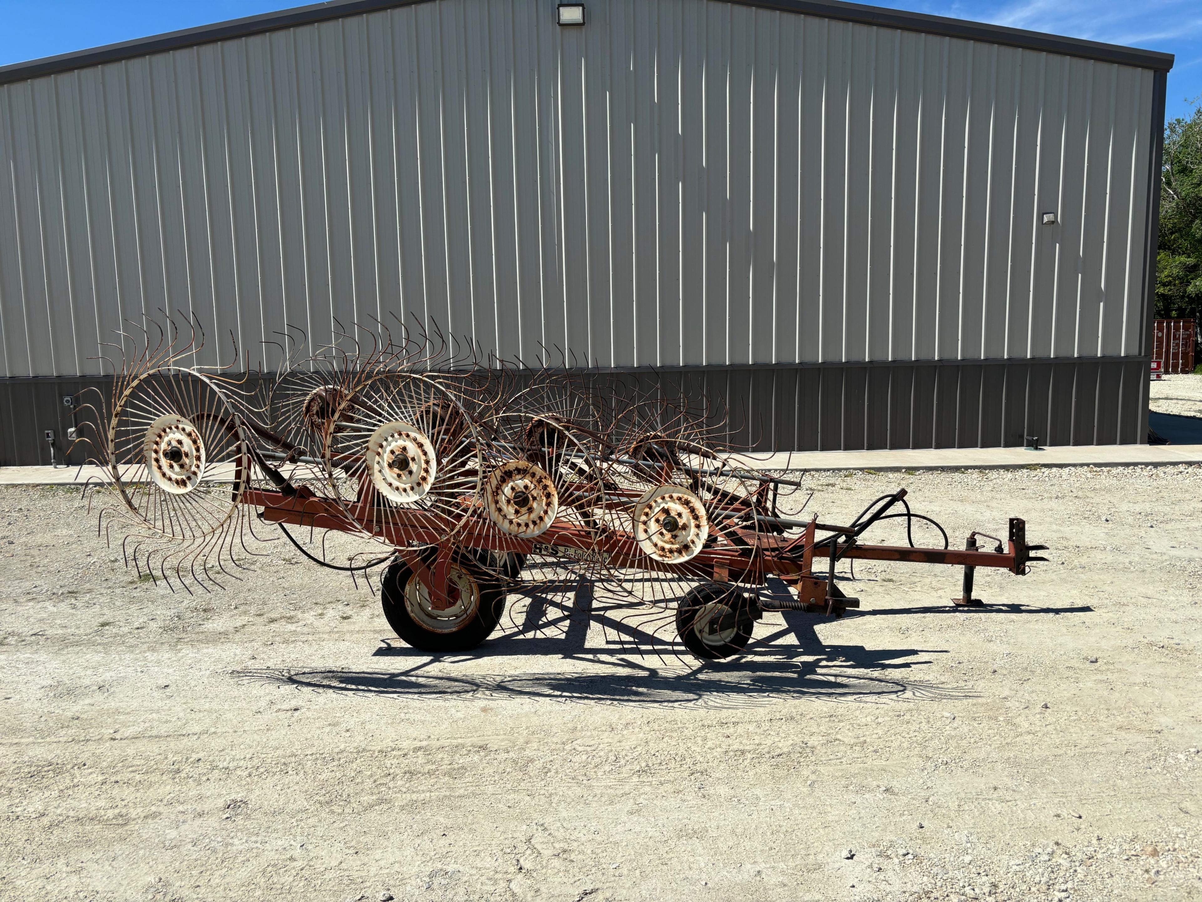 H&S Bi-Fold 8-Wheel Hay Rake