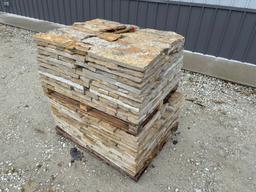 2 Pallets of Buff Lueders Sawn 4-8" Stone