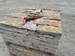 2 Pallets of Buff Lueders Sawn 4-8" Stone