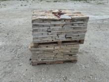 2 Pallets of Buff Lueders Sawn 4-8" Stone