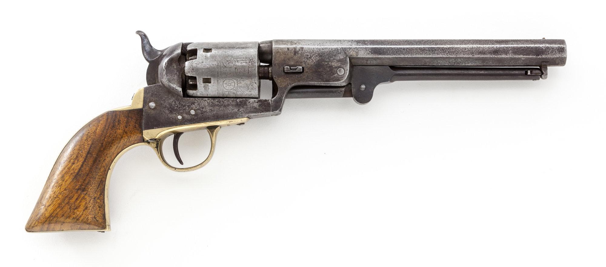 Belgian made Colt Navy Brevete Perc. Revolver