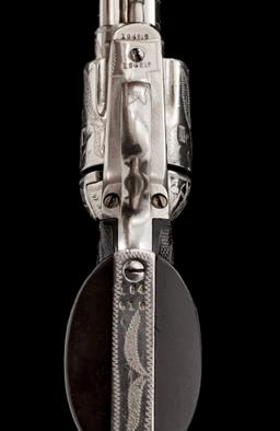 Border Engraved Colt Single Action Army Revolver