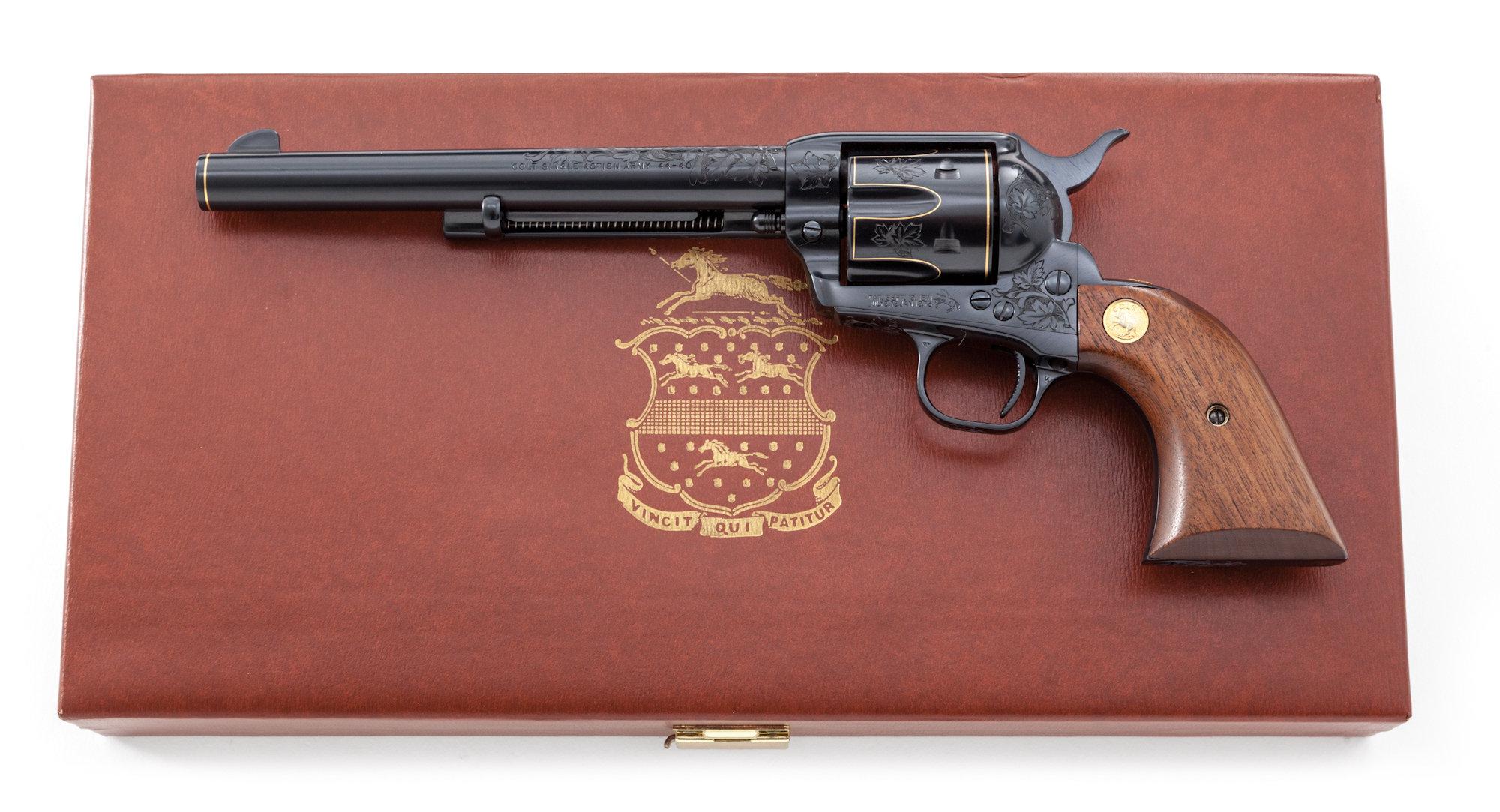 Colt Custom Eng'd/Gold Inlaid Single Action Army Revolver