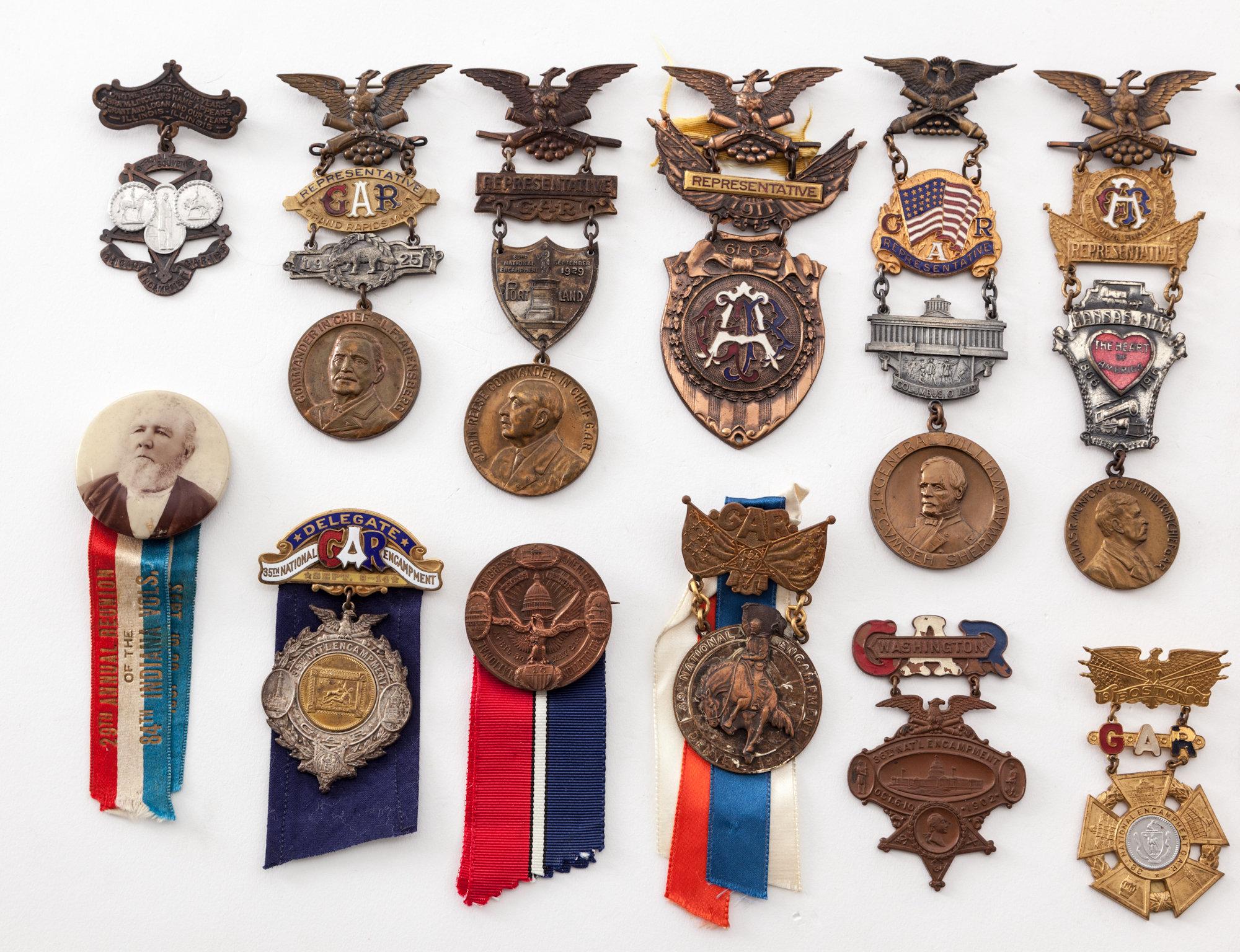 Elaborate GAR National Encampment Badges