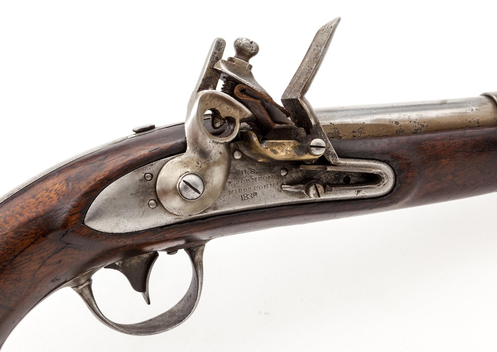 U.S. Model 1836 Flintlock Pistol, by R. Johnson