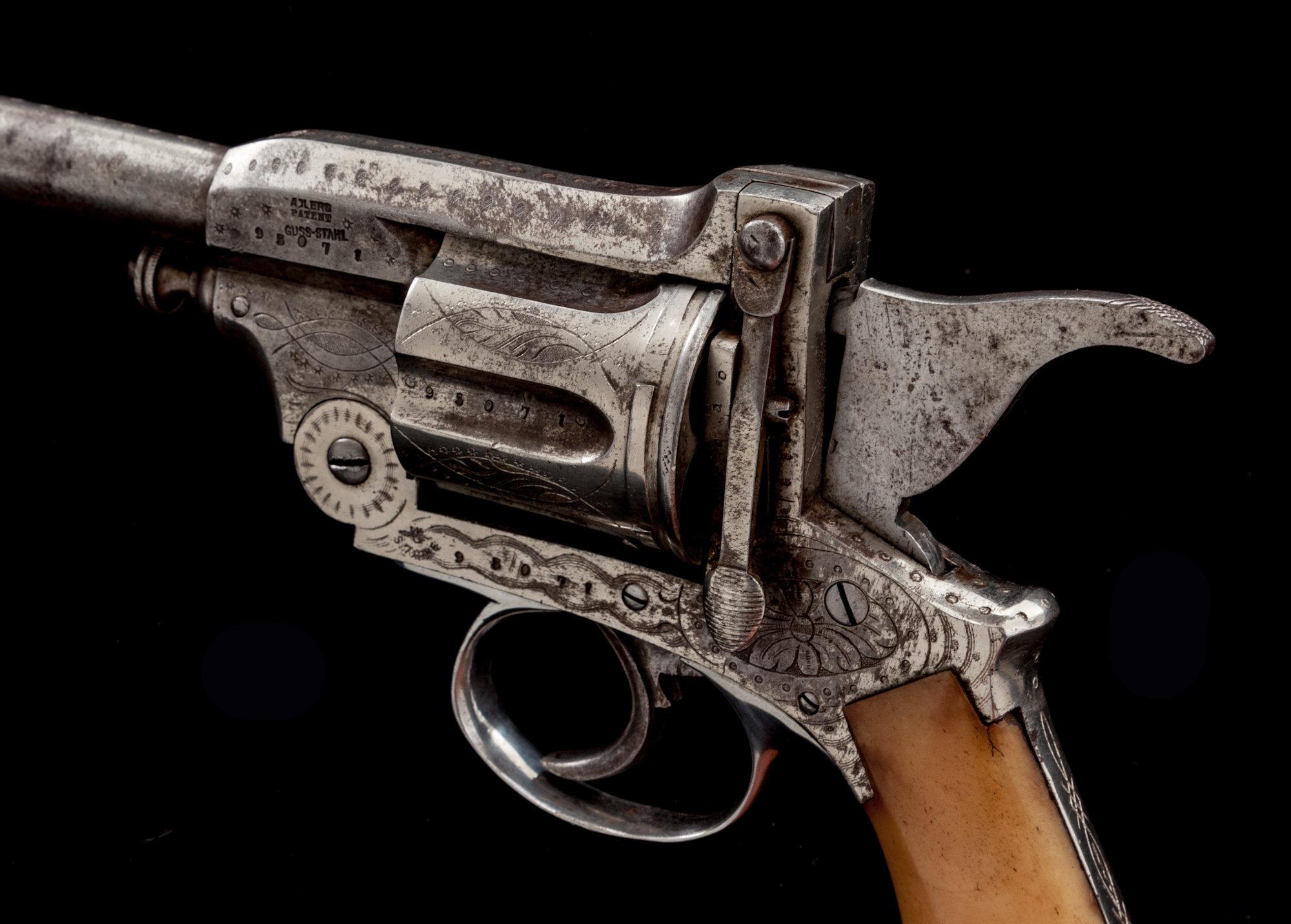 Antique Vero Montenegren Double Action Revolver, Adler's Pat.