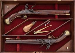 Pr. British Pattern 1756/77 Long Sea Service Flintlock Pistols