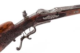 Ornate Antique Southern German Schuetzen Rifle